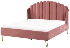 Franciaágy 140 cm Chaza (rózsaszín). 1077495