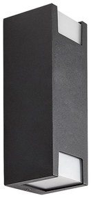 Rabalux 77055 - Kültéri fali lámpa CERNON 2xGU10/7W/230V IP44 fekete