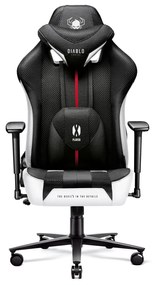 Diablo X-Player 2.0 szövet gamer szék Átlagos méret: fehér-fekete Diablochairs