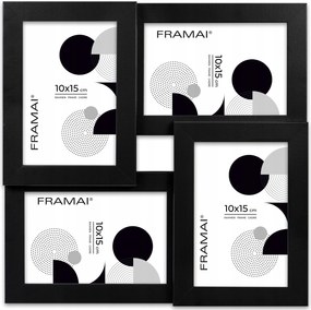 Multirama Multi Hen 2 képkeret. Fekete multirama négy képhez