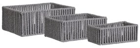 Textil tárolókosár szett 3 db-os 36x26x14 cm Arese – House Nordic
