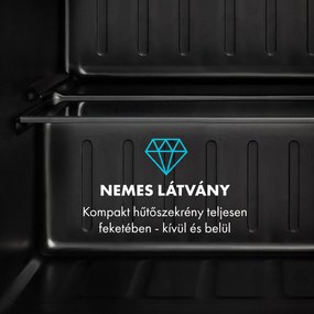 Klarstein Obsidian, hűtőszekrény, 46 l, zöldségrekesz