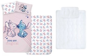 Lilo és Stitch A csillagkutya gyerek, ovis ágyneműhuzat és paplan/párna szett 100x135 cm 40x60 cm (Magical)