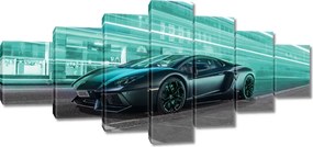 Vászonkép 210x100 Szuper autó Türkiz