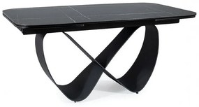 Infinity bővíthető étkezőasztal kerámia fekete 160-240 cm