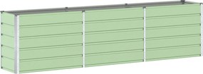 vidaXL Növénytartó Pasztell Zöld 480 x 50 x 45 cm Horganyzott acél