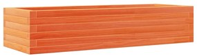 viaszbarna tömör fenyőfa kerti virágláda 110x40x23 cm