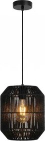 Aigostar - Kábeles függeszték 1xE27/60W/230V, fekete, átmérő 23 cm