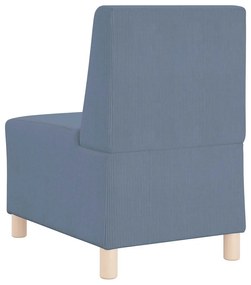 kék kordbársony szövet kanapészék 55 cm