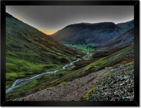 Poszterek keretben 40x30 Napfelkelte a hegyekben