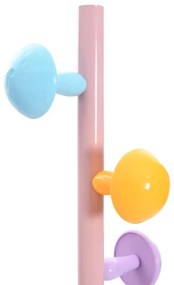 rózsaszínű porszórt vas ruhafogas 172 cm