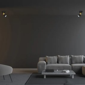 JOKER spotlámpa 1xGU10/25W/230V fekete/arany