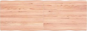 vidaXL világosbarna kezelt tömör asztallap 140x50x(2-4) cm