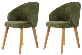 Bentley Green and Light Oak étkezőszék szett, 2 db