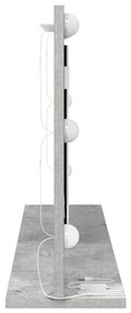pipere tükör Beton szürke Beton 80 x 45 x 18 cm Tükör