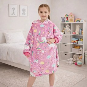 Zaparkorun Gyerek pulóver - sötétben világító - rózsaszín