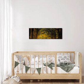 Erdő képe (órával) (90x30 cm)