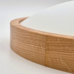 Brilagi-LED RGBW Dimmelhető mennyezeti lámpa CARVALHO SLIM 2xE27/15W/230V Wi-Fi tölgy átm. 37 cm