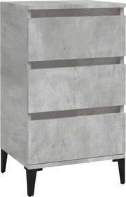 vidaXL betonszürke szerelt fa éjjeliszekrény 40x35x70 cm