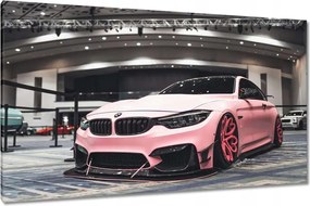 Vászonkép 120x70 Rózsaszín Bmw Autó