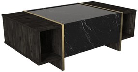 Dohányzóasztal Veyron - Black, Gold