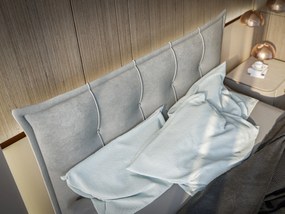Franciaágy Boxspring 180 cm Mirage (világosszürke) (matraccal és tárolóhellyel). Akció -17%. 1043420