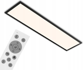 Briloner Led panel 100 cm 24W 2400lm fekete, távirányítóval, Cct, Rgb