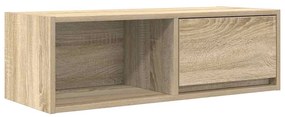 sonoma tölgy színű szerelt fa fali TV-szekrény 80x31x25,5 cm