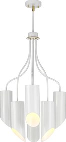 Elstead modern skandináv csillár quinto white fehér sárgaréz elsquinto6-wab