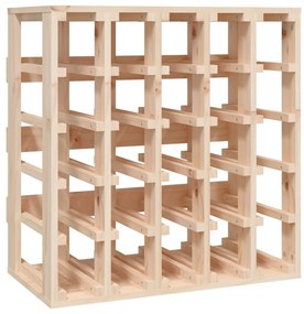 Tömör fenyőfa bortartó állvány 58,5 x 33 x 60,5 cm