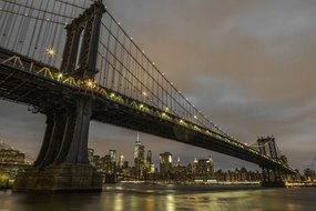 Poszter 60x40cm Manhattan híd és New York panoráma, Assaf Frank