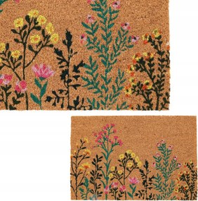 Lábtörlő Virágokkal Az Ajtó Alá 59x39 cm Külső Cipő