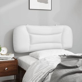 fehér műbőr fejtámla párna 100 cm