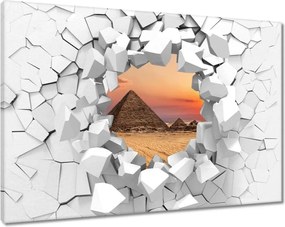 Vászonkép 90x60 Menkaure piramis Egyiptom