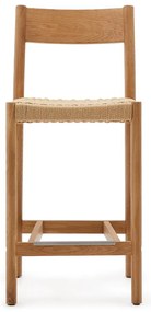 Natúr színű tölgyfa bárszék (ülésmagasság 65 cm) Yalia – Kave Home