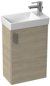 Fürdőszoba szekrény mosdóval Jika Petit 41x65,5x23 cm hamu H45J5111755141