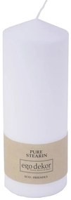 Top fehér gyertya, égési idő 30 óra - Rustic candles by Ego dekor