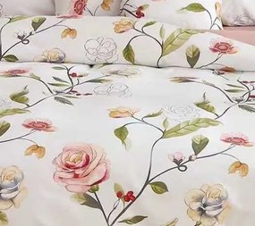 Flanel ágyneműhuzat Homa BRIA ROSES 7 részes 140x200 cm