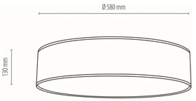 Spot-Light 47915802 - Mennyezeti lámpa BOHO 4xE27/25W/230V, 58 cm, fehér