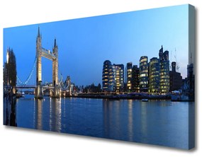 Vászonkép falra Bridge City Architecture 100x50 cm