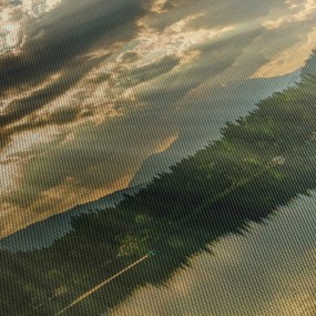 Tó a ragyogó nappal képe (120x50 cm)