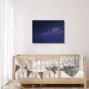 Éjszakai égbolt képe (üvegen) (70x50 cm)