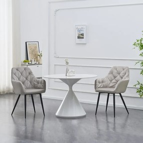 Design fotel, szürke Velvet szövet, VERIO NEW