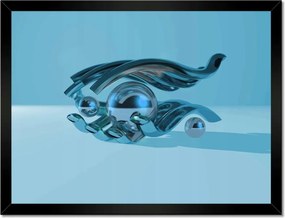 Poszterek keretben 40x30 Kék grafika