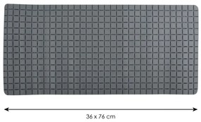 Spirella csúszásgátló fürdőszőnyeg QUADRO Premium,szürke, 36 x 76 cm