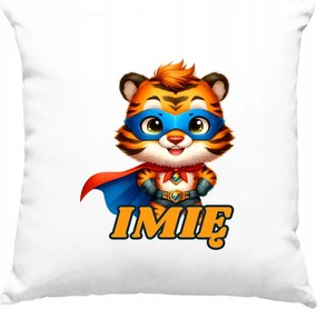 Tigris Gyerekpárna, hős Névvel, Fehér