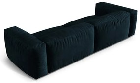 Sötétkék bársony moduláris kanapé 320 cm Martina – Micadoni