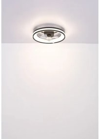 Globo 03651 - LED Mennyezeti lámpa ventilátorral GATIAN LED/30W/230V fekete + távirányító
