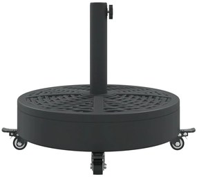 vidaXL görgős kerek napernyőtalp rúdhoz Ø38 / 48 mm 27 kg