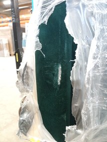 AKCIÓ Sötétzöld kihúzható sarokkanapé ZENA, mindkét oldalas II. osztályú